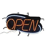 ADVANTUS CORPORATION / AVT83453 / Neon Open Sign, 32w x 19h, Red/Blue / Sold as 1 EA