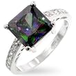WOMEN'S RINGS STERLING SILVER & VERMEIL W/COLORED CZ - Princess Isabella