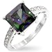 WOMEN'S RINGS STERLING SILVER & VERMEIL W/COLORED CZ - Princess Isabella