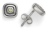Sterling Silver Earrings w/ Peridot from The Metro Collection, by Zina