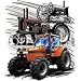 Past/Present Tractors Adult T-Shirt