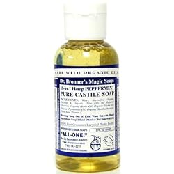 Dr. Bronners Peppermint 2 oz. (Pack of 4) Castile Soap