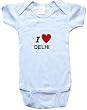 I LOVE DELHI - DELHI BABY - City Series - White, Blue or Pink Onesie / Baby T-shirt