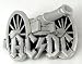 BELT BUCKLE AC/DC ACDC CANNON HAND CRAFTED PEWTER
