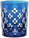 Nachtmann Skin Tumbler/Double Old Fashioned Glass, Cobalt Blue