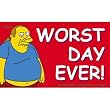 Simpsons Comic Book Guy Worst Day Ever Sticker