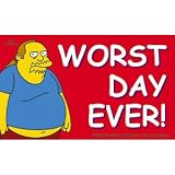 Simpsons Comic Book Guy Worst Day Ever Sticker