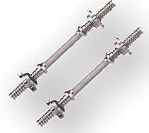 Bodymax Standard 16inch Spinlock Dumbbell Bars (pair) with collars