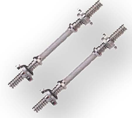 Bodymax Standard 16inch Spinlock Dumbbell Bars (pair) with collars