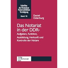 Das Notariat in der DDR