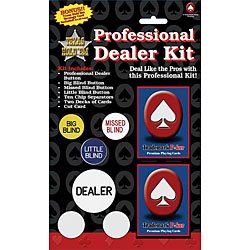 Texas Hold em Dealer Kit - Retail Package - Casino Supplies > Accessories > Misc. Accessories