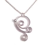 Nebula Sterling Silver Pendant on 22" Sterling Chain