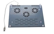 Kinamax FAN-NTP3 Business Notebook Cooler Pad with Three Built-in 60 mm Fans for Laptops