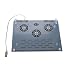 Kinamax FAN-NTP3 Business Notebook Cooler Pad with Three Built-in 60 mm Fans for Laptops