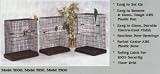 MidWest Black E-Coat Finish Large Parrot Cage (36L x 24W x 52H ( in inches ))
