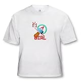 Its a Girl - White Infant Lap-Shoulder Tee (6M)