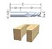 BOSCH 85907M Solid Carbide 1/2-Inch x 1-1/4-Inch Down Spiral Chip Breaker Double Flute 1/2-Inch Shank Router Bit