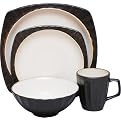 Contrast 16-pc. Dinnerware Set - Charcoal