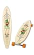 Madrid Rat Fink Pinstripe Longboard Skateboard - Complete