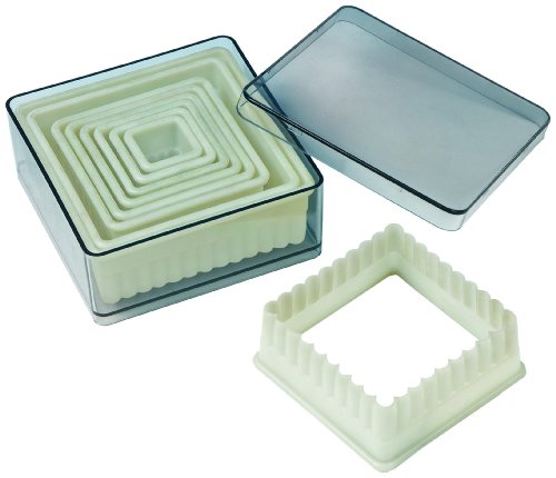 Fat Daddio's 9-Piece Fluted Square Nylon Cutter Set