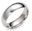 Platinum 6mm Comfort Fit Plain Band