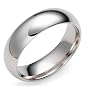 Platinum 6mm Comfort Fit Plain Band