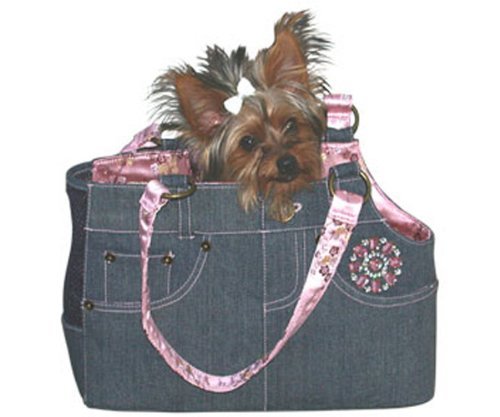 Lulu Jane China Doll Denim Dog Carrier