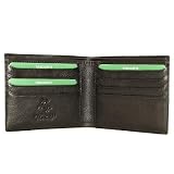 Visconti Leather Notecase Wallet - Black