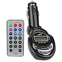 SD/MMC/USB/MP3 Wireless In Car FM Transmitter with Remote (Black)