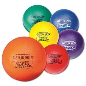 Gator Skin Official Adult Dodgeball 6-Color Set Set of 6