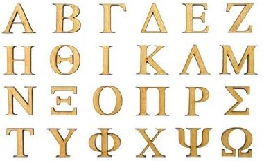 2" Decorative Wooden Greek Letter (TAU) 2 Letters in Each Pack