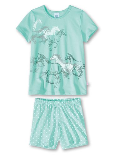 Sanetta M&auml;dchen Pyjama, Tierdruck 231050, Gr. 152, Blau (5660) Preisvergleich