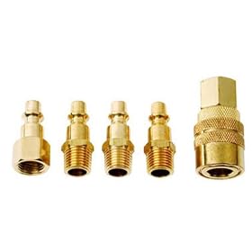 Ampro A2570 5 Piece Air Coupler Set Brass, Milton Type by AmPro