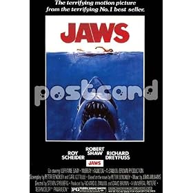 Jaws~ Jaws Postcard~ Rare Postcard!!~ Approx 4" x 6"