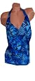 Speedo Blue Bayou Halter Swimsuit Top