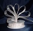 Sheer Organza Ribbon Mono Edge - 5/8" - 25 Yards (75 FT) - Ivory