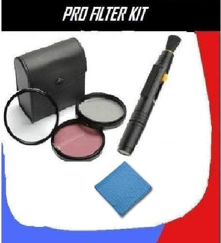 PRO (3) Filter Kit For Tamron Telephoto Zoom Lens AF 70-300mm f/4.0-5.6 for SONY Digital SLR Cameras + Microfiber Cleaning Cloth + Pro Lens Cleaning Pen. (FREE SHIPPING)