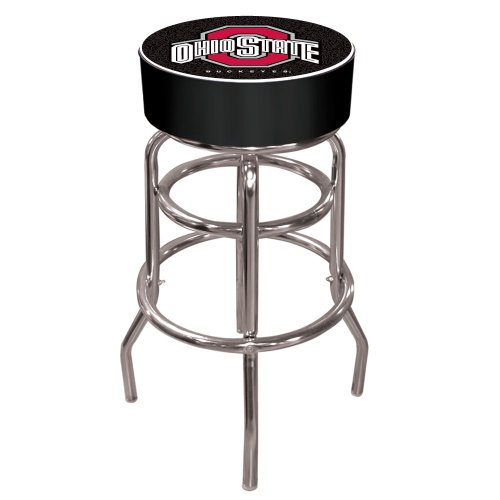 Trademark The Officially Ncaa Licensed The Ohio State University Logo Pub Table (Black Bar Stool) Black