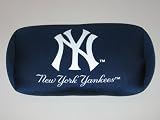 NEW YORK YANKEES Soft Spandex Beaded BOLSTER PILLOW (12 inches x 6 1/2 inches)