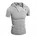 WANSHIYISHE Men's Casual Short-Sleeved Hooded Sweater