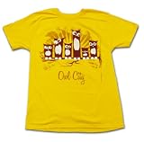 Bravado Men's Owl City T-Shirt,Yellow,X-Large
