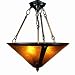 17W Van Erp Amber Mica Inverted Pendant