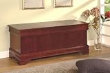 Review visiondecor Furniture  / Cherry Finish Louis Philippe Style Storage Cedar Chest