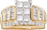 2ctw Princess Cut Diamond Multi-Top Ring