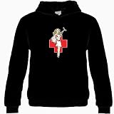 Tattoo Cross Nurse Unisex Hooded Sweatshirt