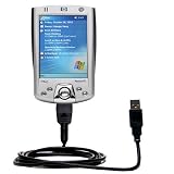 Classic Straight USB Cable for the HP iPAQ h2210 with Power Hot Sync and Charge capabilities - Gomadic Brand w/ TipExchange Technology