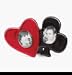 Heart & Club Picture Frame
