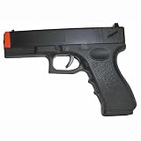 New Airsoft Spring Cock & Shoot Black Pistol G.056 12 Round Magazine