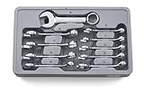 GearWrench 81904 10 Piece Stubby Wrench Set Metric [並行輸入品]