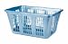 Rubbermaid 2965-85-AQUAM Aqua Metallic Rectangular Laundry Basket